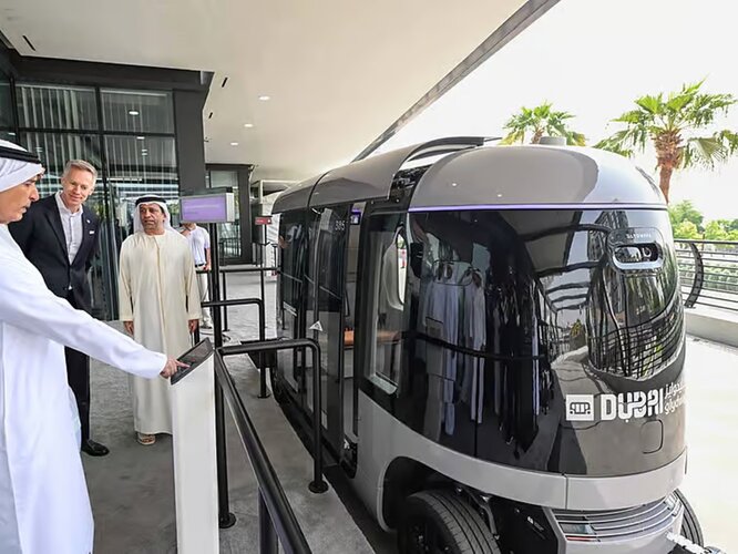 Dubai trials new transport system with driverless pods that operate away from traffic