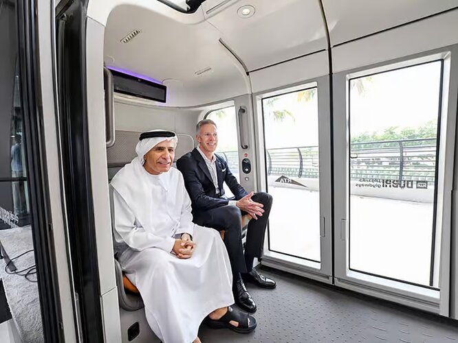 Dubai trials new transport system with driverless pods that operate away from traffic
