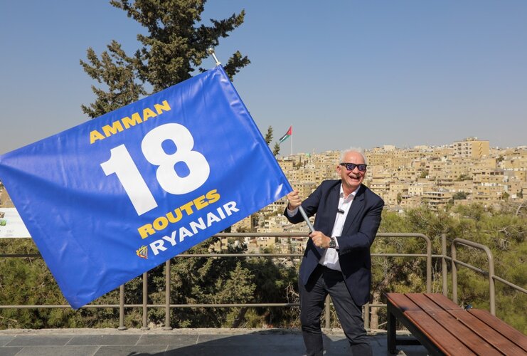 RYANAIR LAUNCHES RECORD WINTER SCHEDULE TO AMMAN DELIVERS OVER 300K SEATS AND 18 ROUTES TO 12 EU COUNTRIES