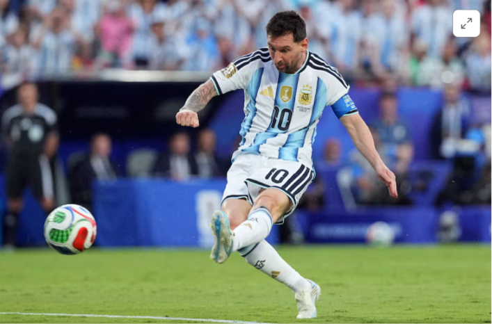 Messi hat-trick equals scoring record as Argentina dazzle against Algeria