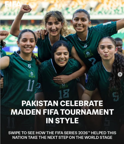Pakistan women’s football makes history at FIFA Series 2026 with record 8-0 win and third-place finish