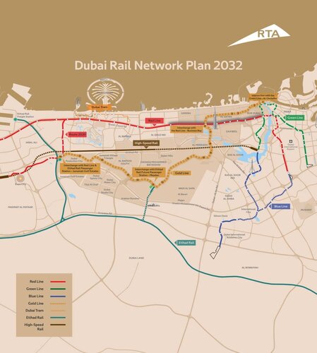 Dubai is getting four Etihad Rail stations – here’s where