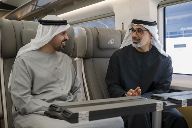 Khaled bin Mohamed bin Zayed inaugurates MBZ City Passenger Train Station, witnesses unveiling of UAE passenger rail network
