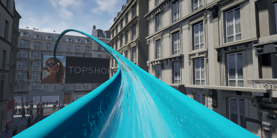 Topshop To Transform Oxford Street Into A Giant Water Slide – In VR