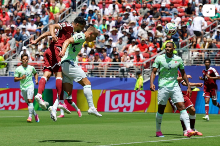 Qatar score late to clinch draw with stunned Switzerland 