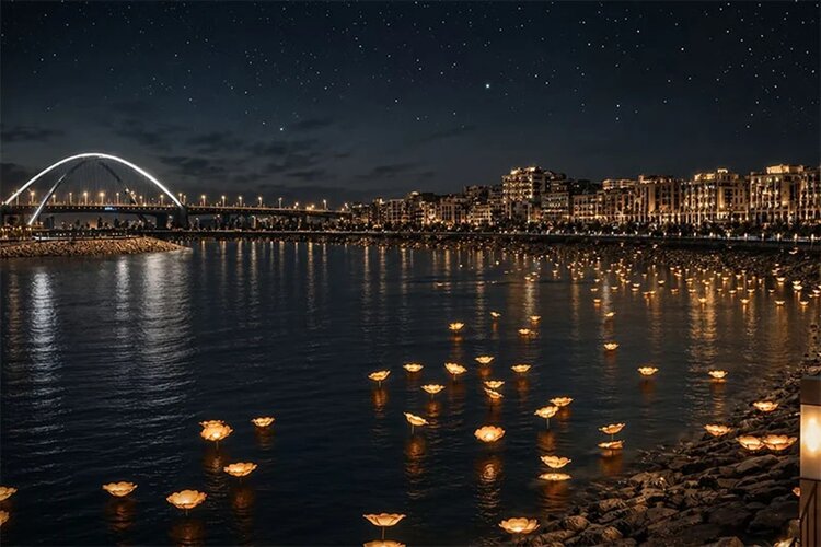 Dubai Creek is getting a dazzling nighttime transformation
