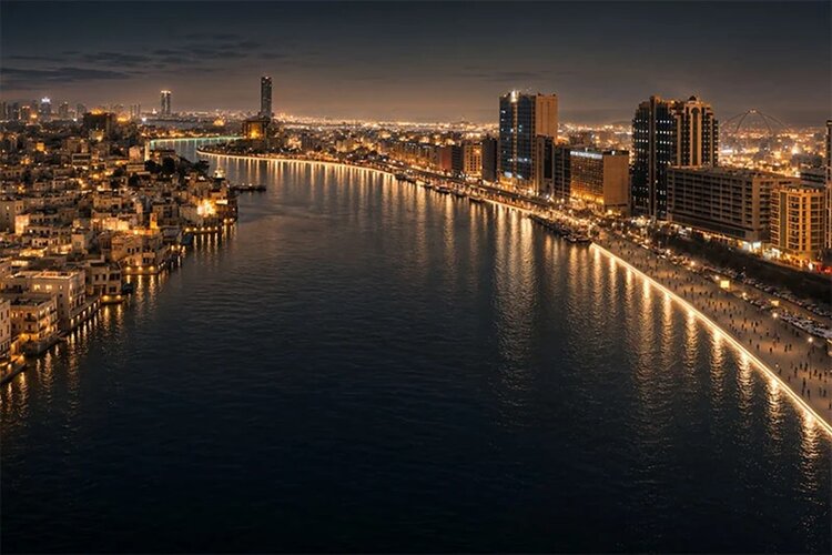 Dubai Creek is getting a dazzling nighttime transformation