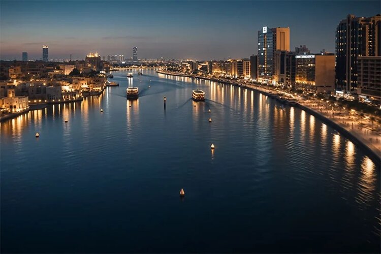 Dubai Creek is getting a dazzling nighttime transformation