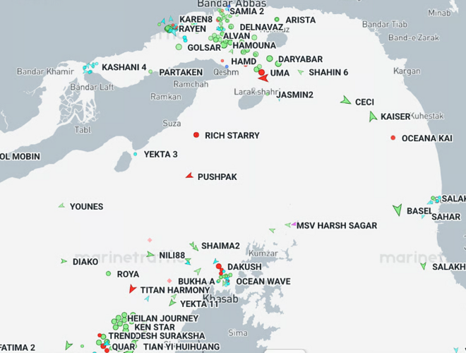 More ships crossing the Strait of Hormuz despite blockade, tracking data shows