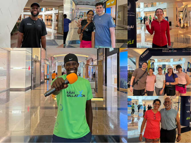'You can stay fit no matter the weather': Dubai residents move workouts indoors at Dubai Mallathon
