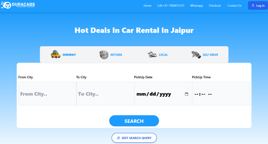 Best Self-Drive Car Rental Service in Jaipur – Book Affordable Car Hire with Duracabs