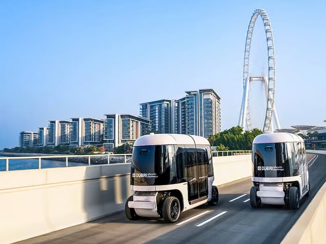 Dubai trials new transport system with driverless pods that operate away from traffic